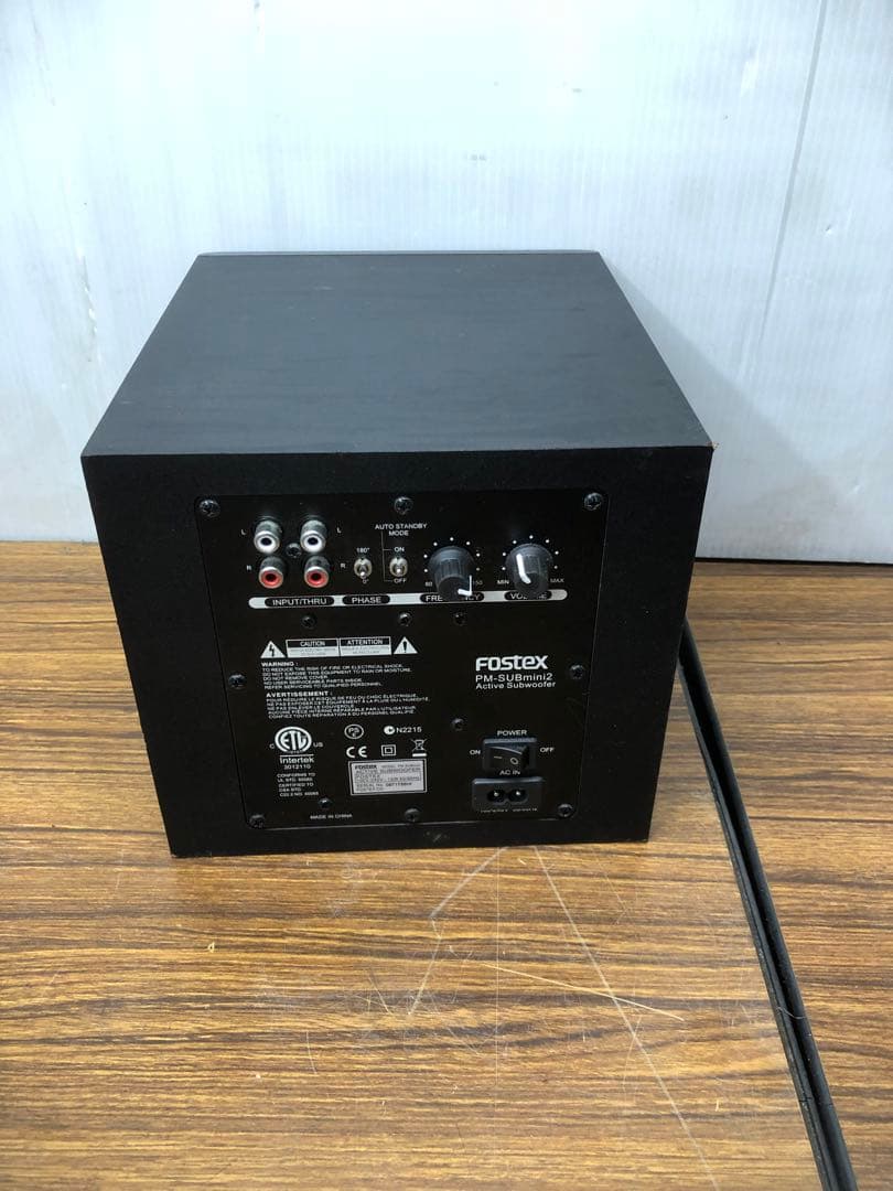 Fostex PM-SUBmini サブウーファー 電源ケーブル付き