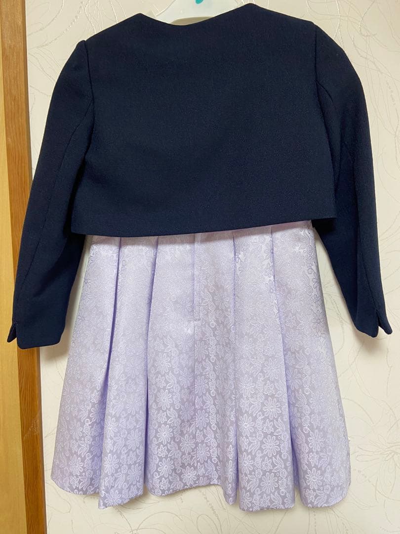 フォーマルドレスセット 120cm ネイビー・ラベンダー a.v.v.
