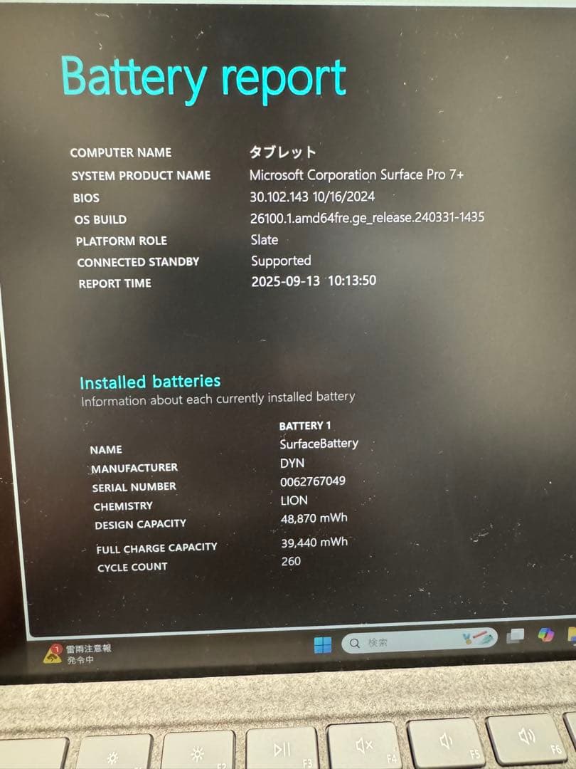 Windowsタブレット本体 Microsoft Surface Pro7+ RAM8GB SSD1000GB