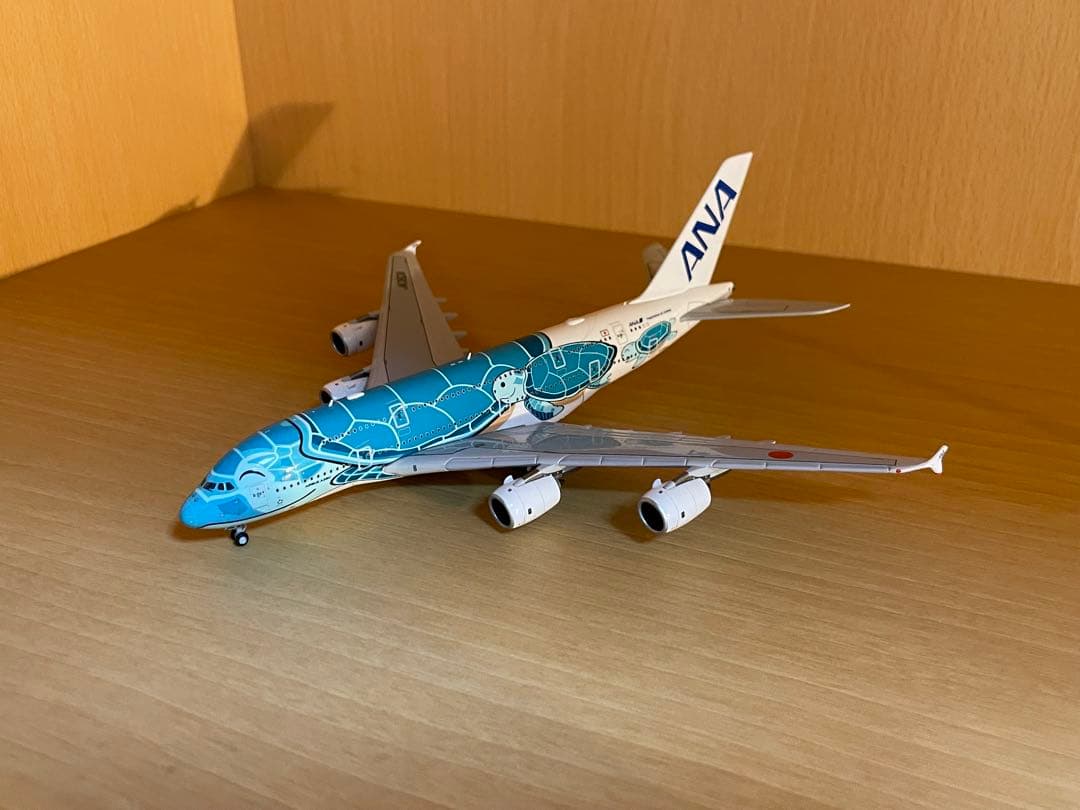 ア*進様 Jc Wings ANA A380 フライングホヌ 1/400