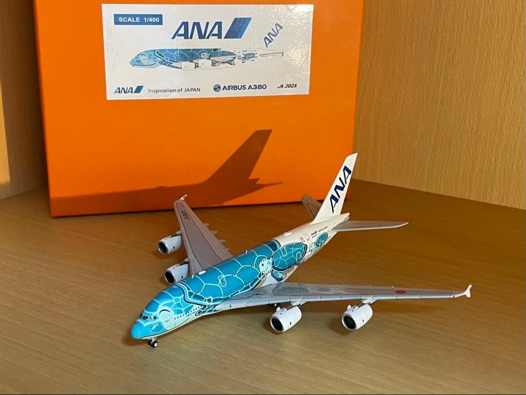 ア*進様 Jc Wings ANA A380 フライングホヌ 1/400