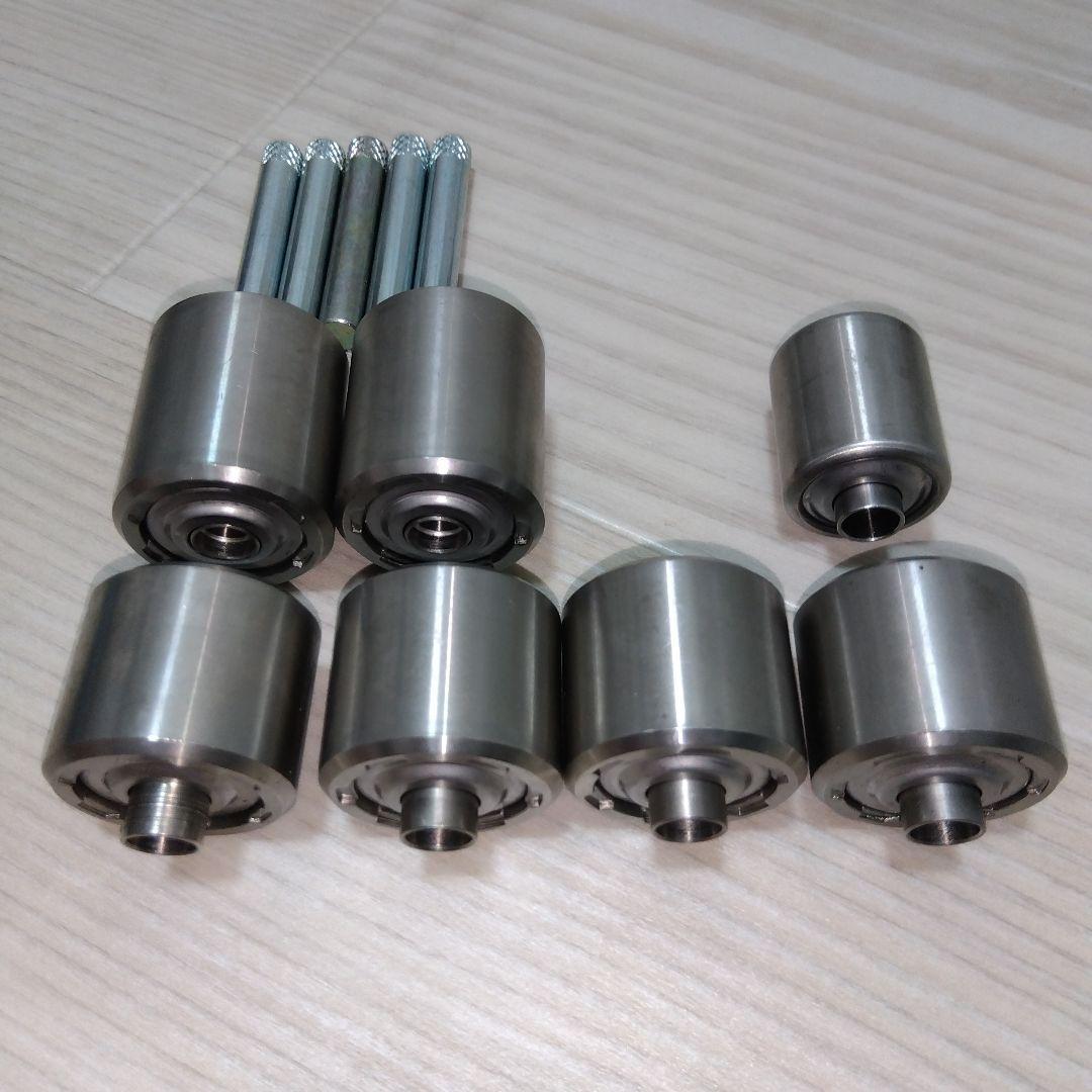 ライトスライダー用、交換ローラー7個、シャフト5本セット