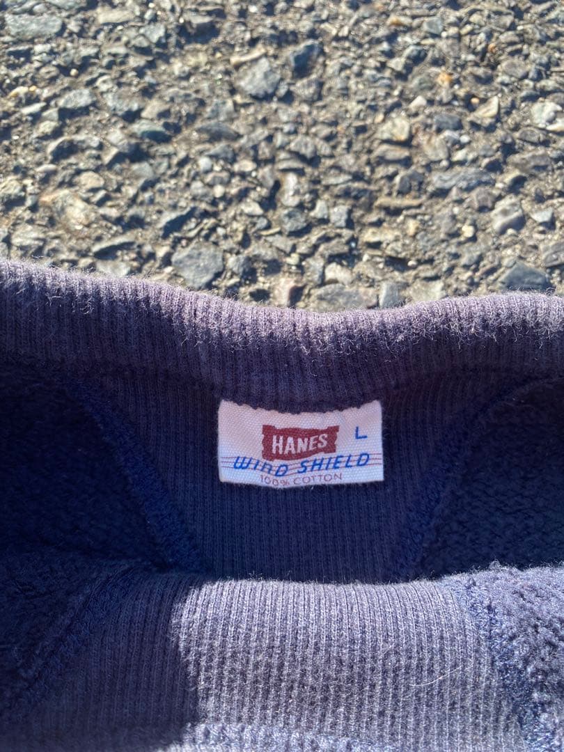 【*コ様 50s Hanes WIND SHIELD 両Vガゼット 脇サーマル