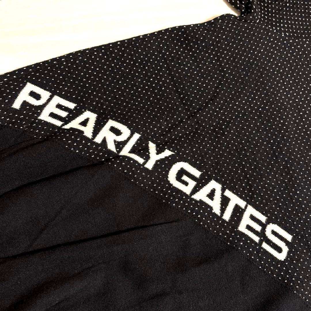 パーリーゲイツ☆新品 カシミヤタッチコットン コラーゲン加工タートルネックニット