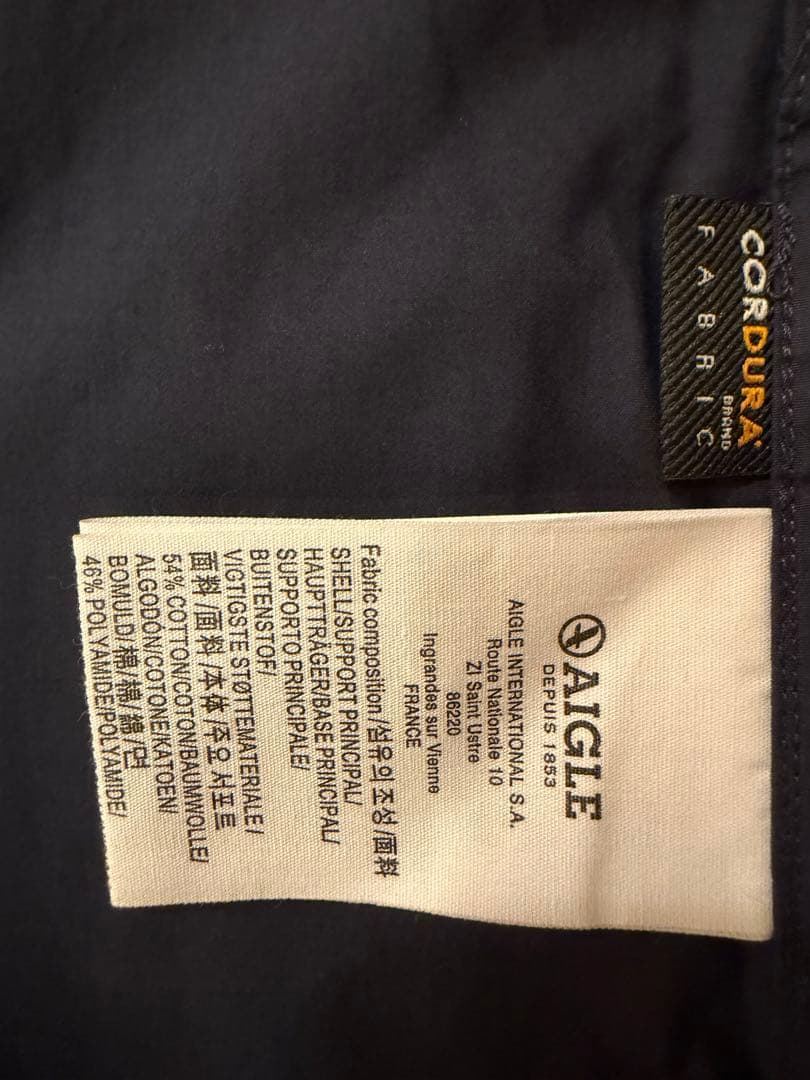 AIGLE ネイビー ジップアップブルゾン 38