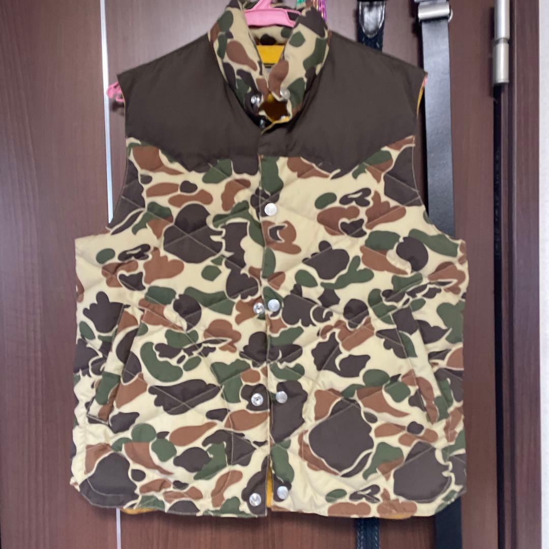 クッシュマン迷彩柄ダウンベスト
