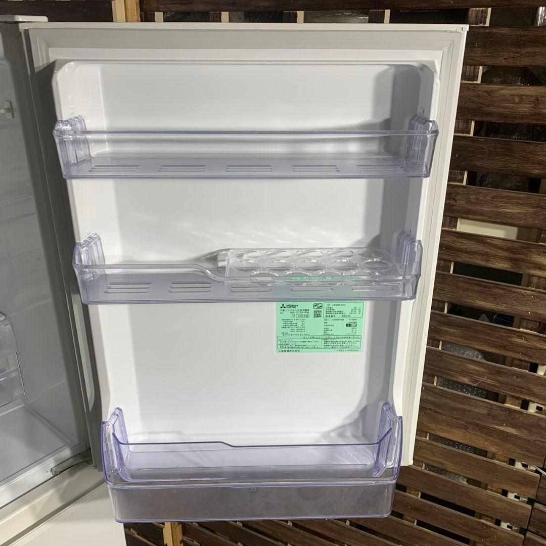 J555 三菱 MR-C33H-W 3ドア冷蔵庫 330L 2022年製