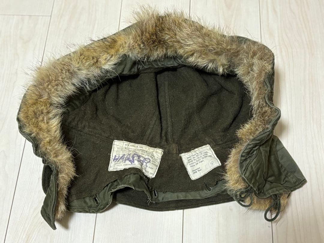 M-51,M-66用　コヨーテファー付きフード 米軍実物　美品