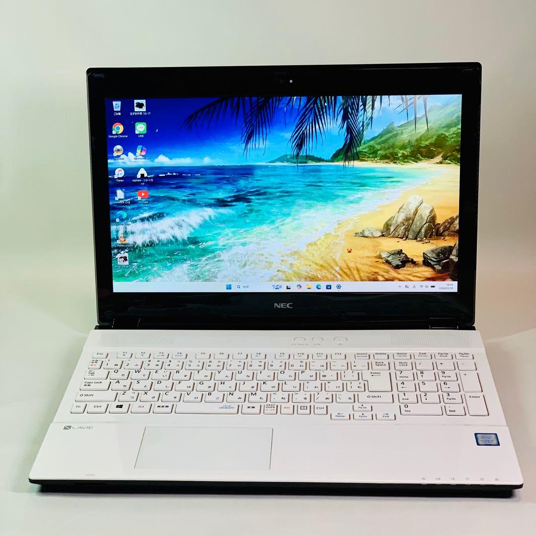 Core i7✨7世代✨SSD2TB✨32GB✨NEC✨ホワイト✨ノートパソコン