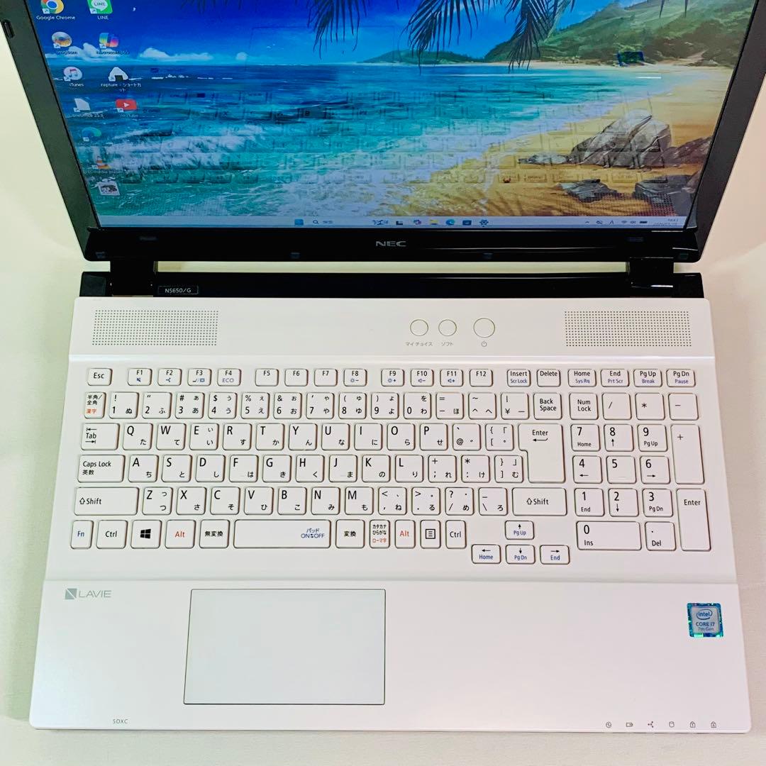 Core i7✨7世代✨SSD2TB✨32GB✨NEC✨ホワイト✨ノートパソコン