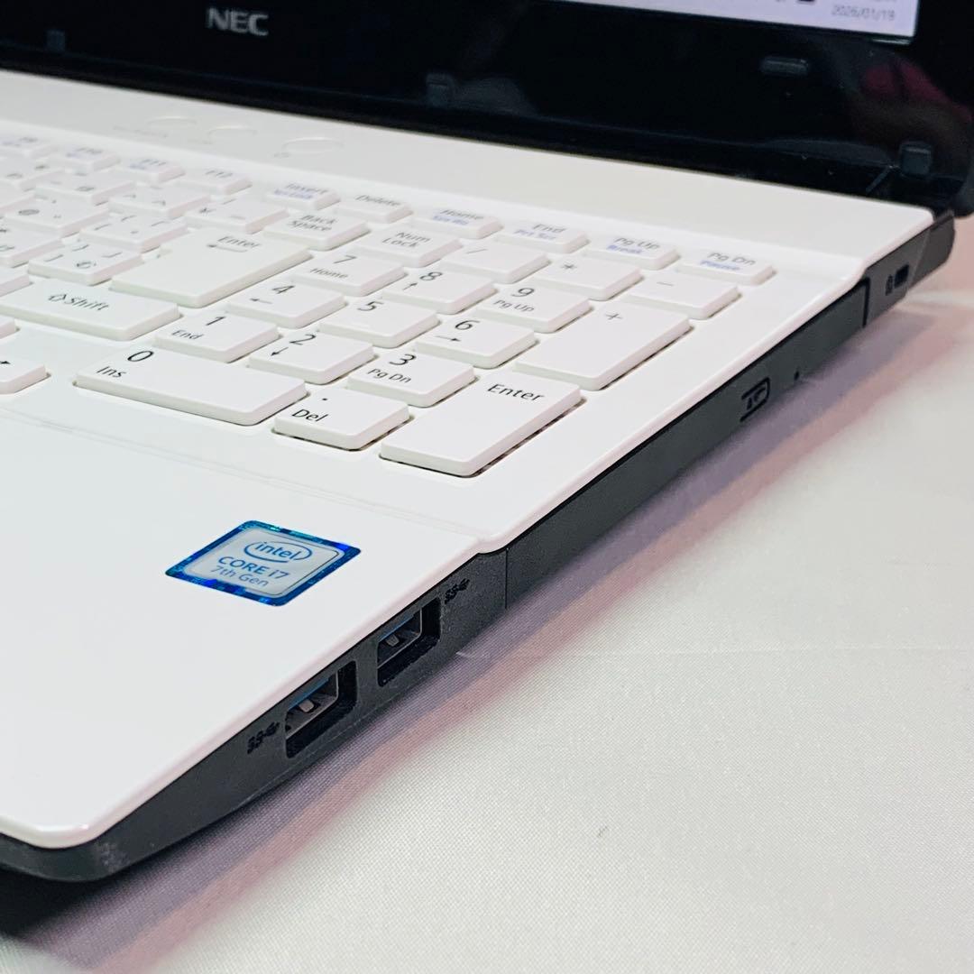Core i7✨7世代✨SSD2TB✨32GB✨NEC✨ホワイト✨ノートパソコン