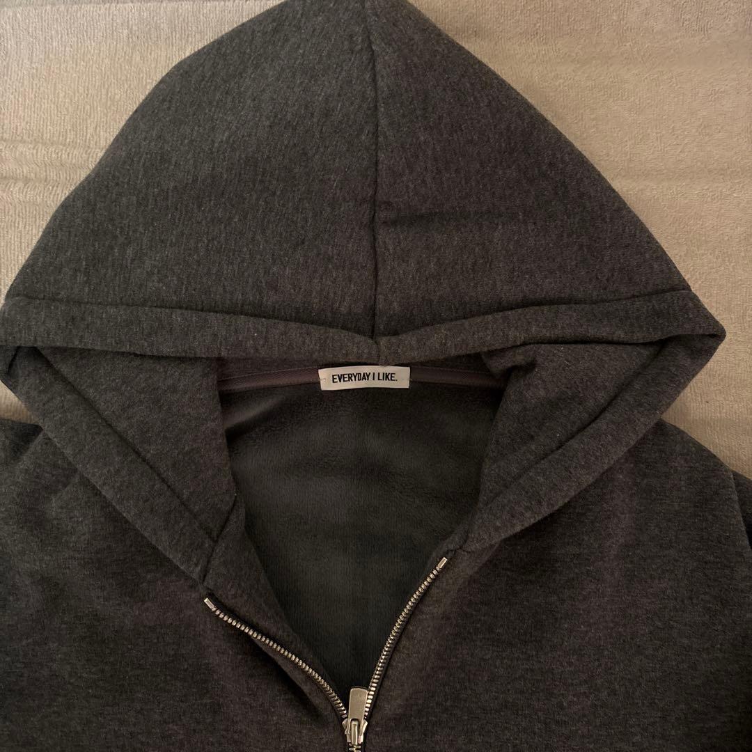 AP STUDIO New Warm Zip Hoodiグレー