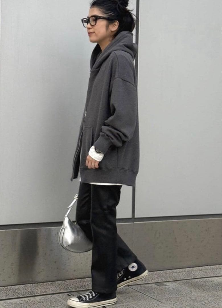 AP STUDIO New Warm Zip Hoodiグレー