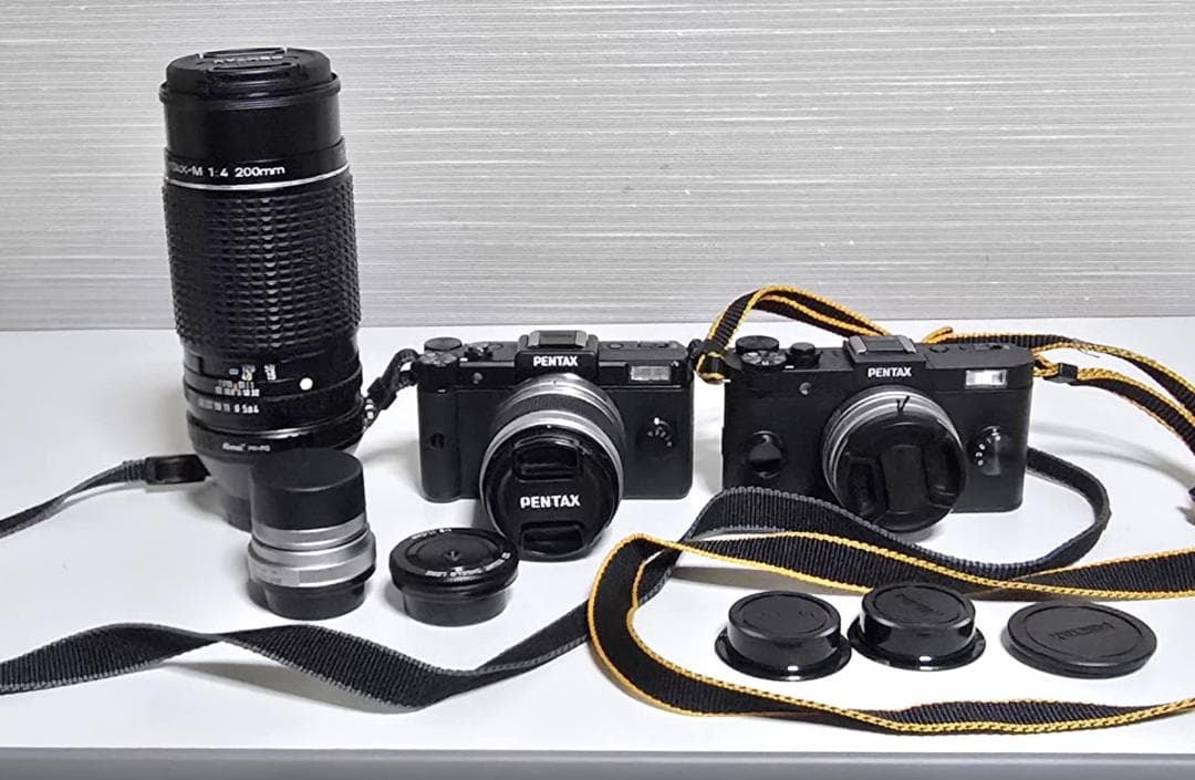 PENTAX Q一台 &Q7ミラーレスボディ 計２台&レンズ多数セット超望遠含む