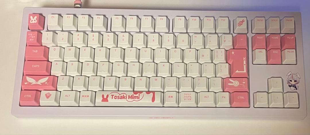 VSPO! GEAR ゲーミングキーボード 第1弾 兎咲ミミEdition