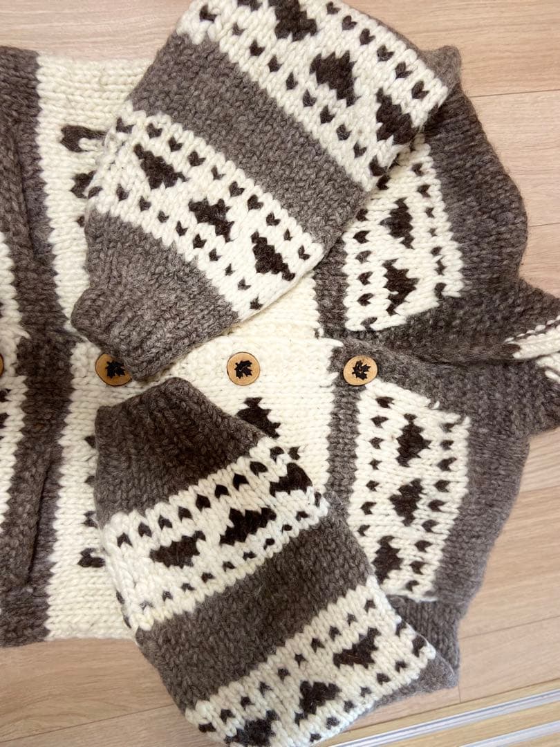 Kanata トナカイ柄カーディガン