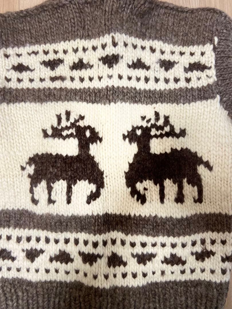 Kanata トナカイ柄カーディガン