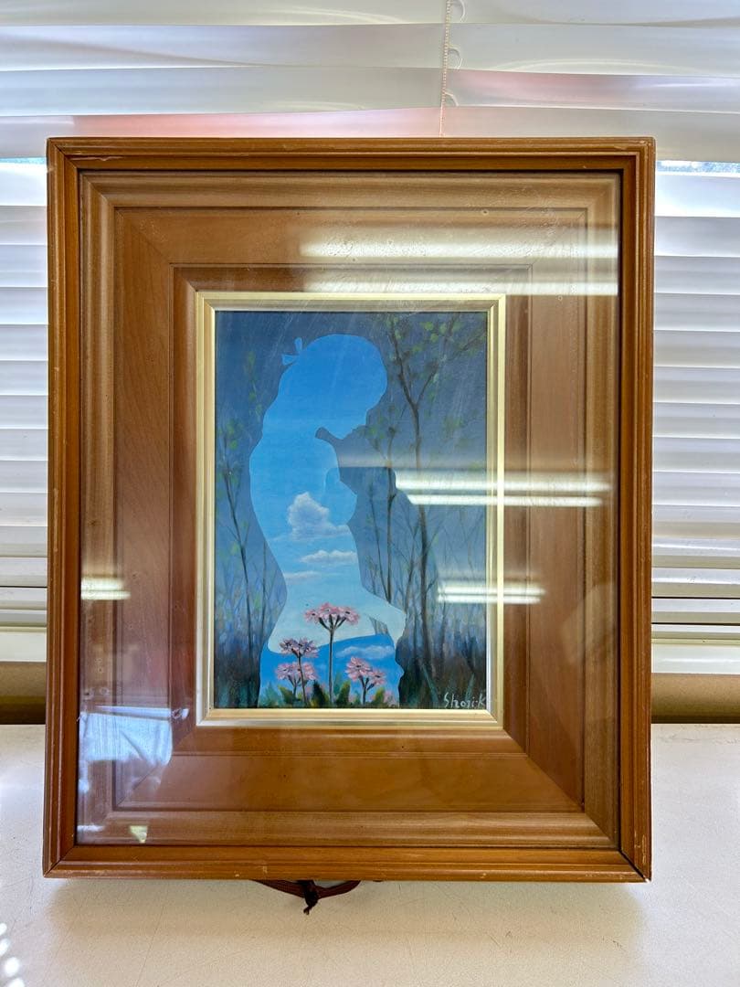 P814 小林正治『木立の幻想』油彩、キャンバス