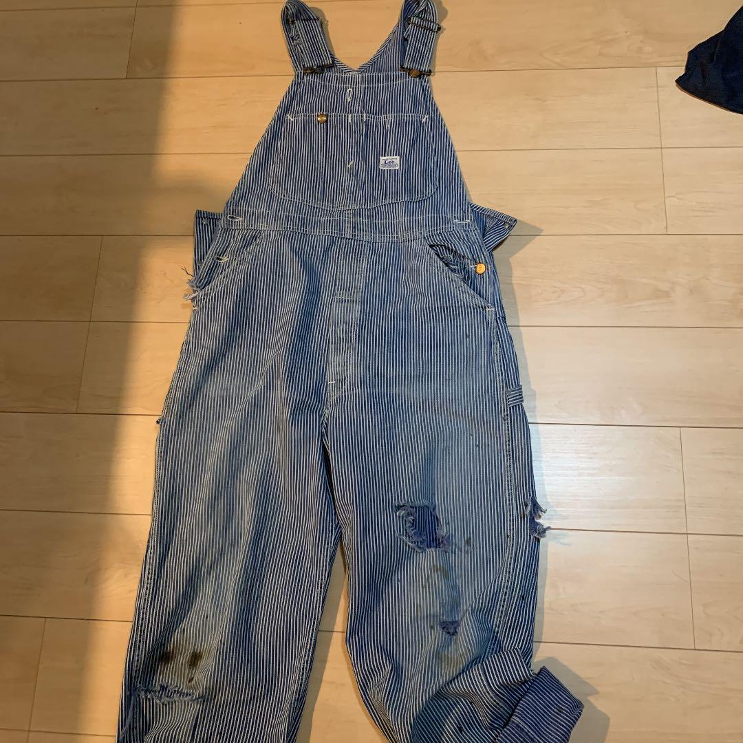 lee ハウスタグ　40s ヒッコリーオーバーオール