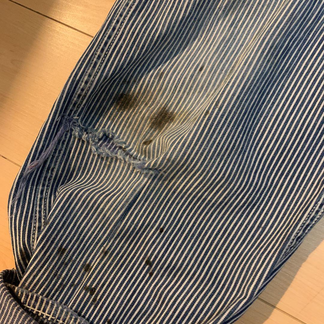 lee ハウスタグ　40s ヒッコリーオーバーオール