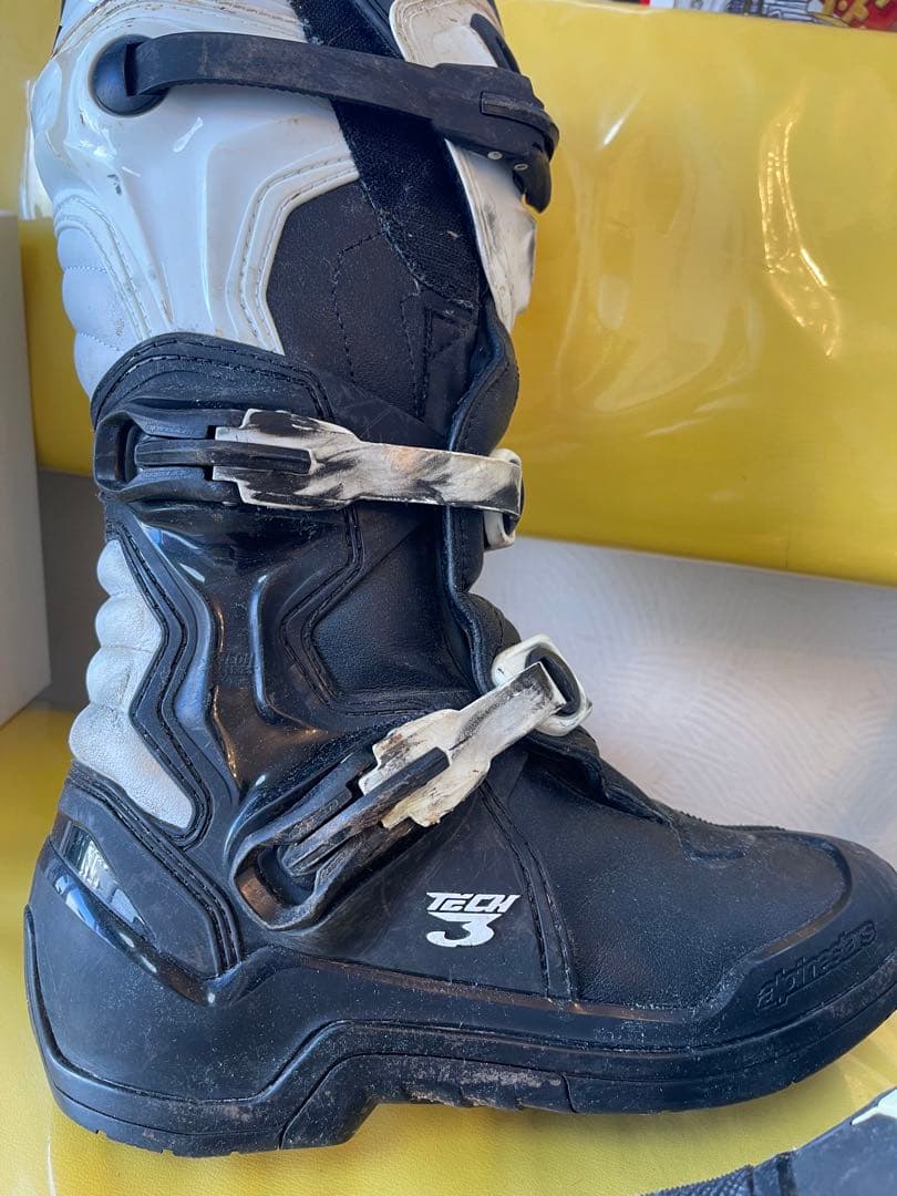 アルパインスターズTech 3バイクブーツ 黒/白　サイズ9