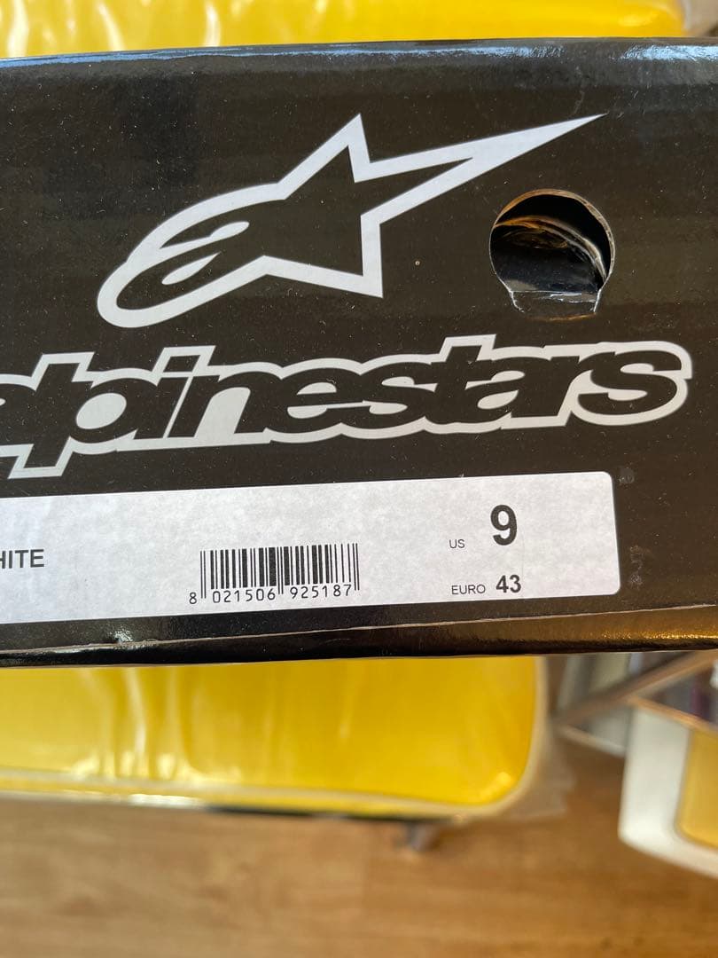 アルパインスターズTech 3バイクブーツ 黒/白　サイズ9