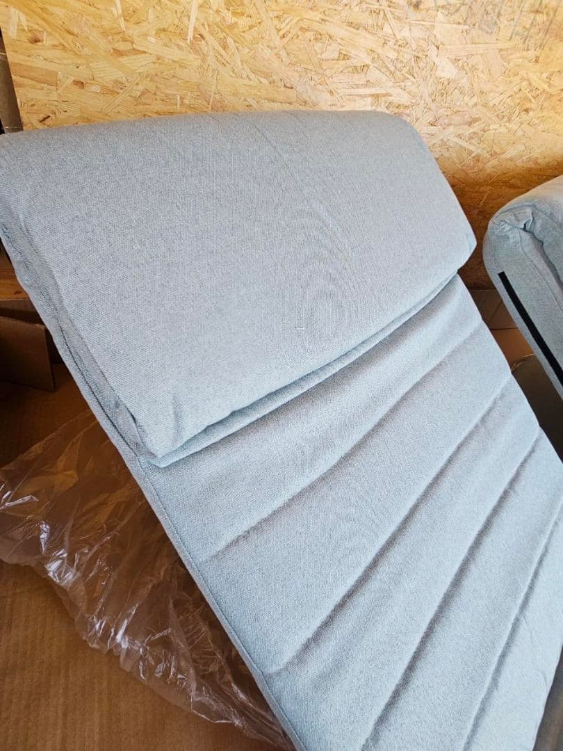 2個セット　いつでもどこでも背もたれ座椅子　BL色