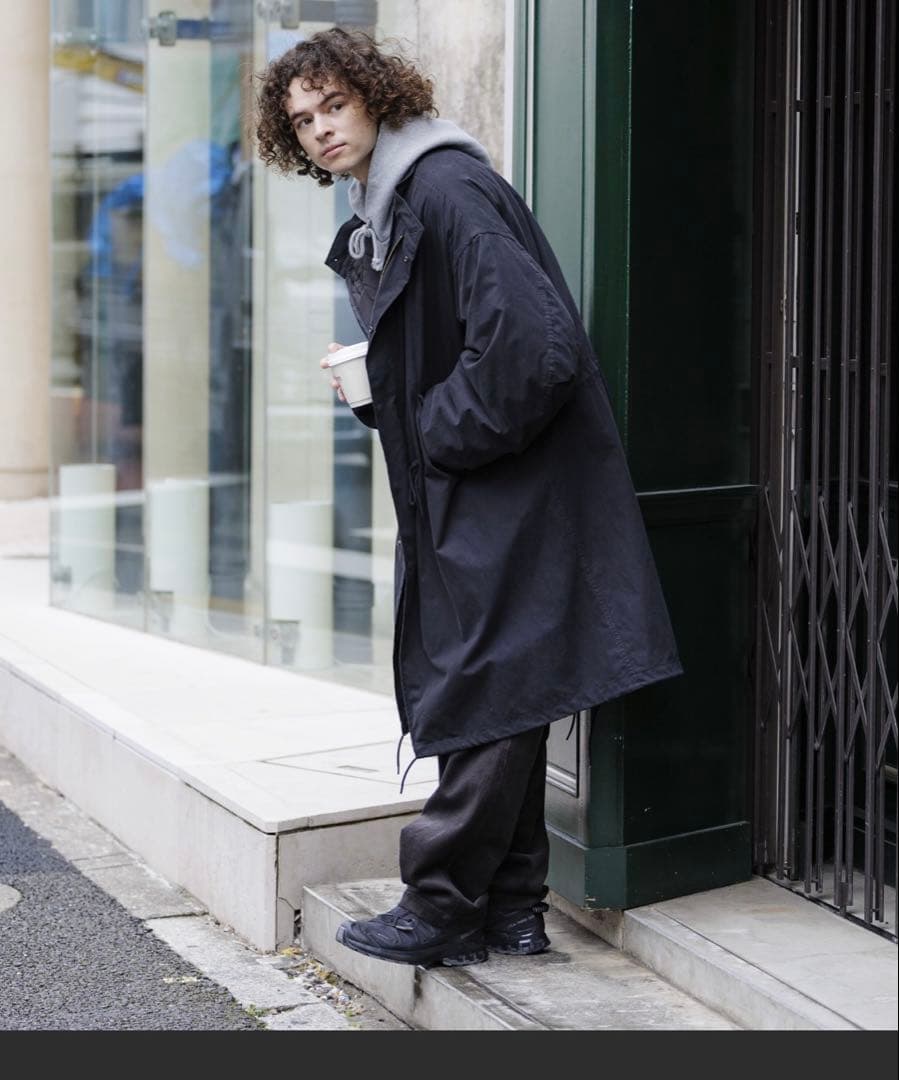 FREAK’S STOREフリークスストア モッズコート キルティングライナー黒