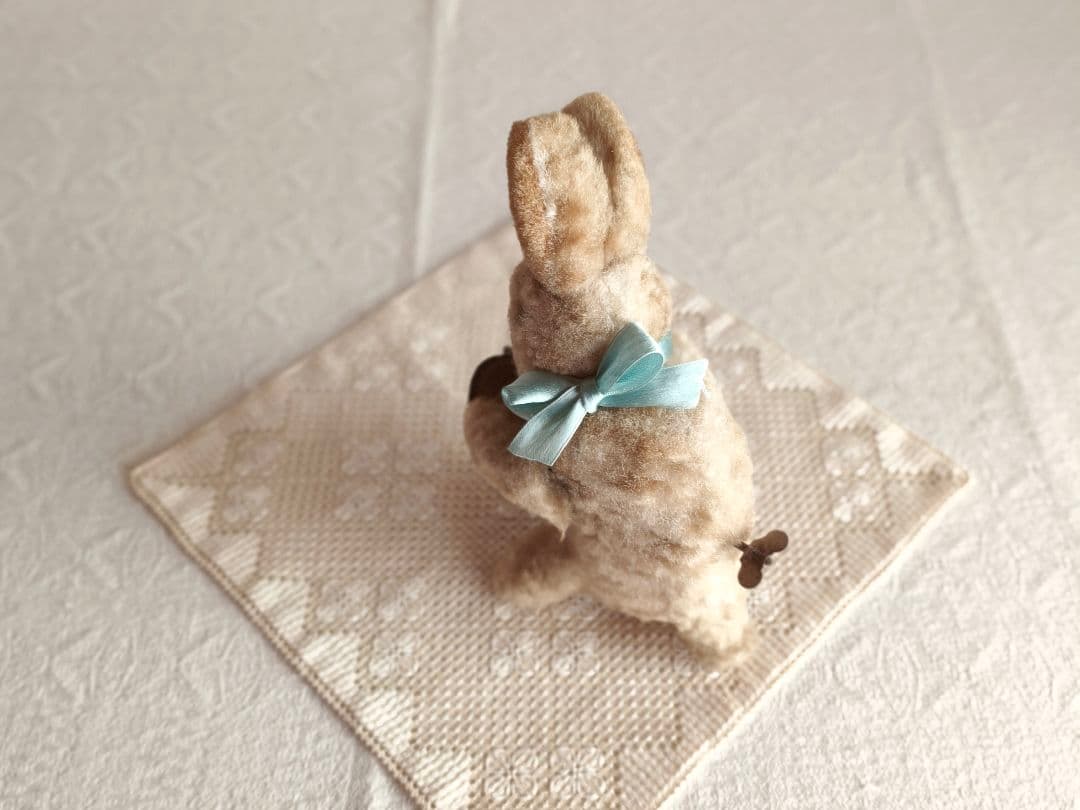 【キラキラさま】vintage ❀ ゼンマイ仕掛けの シンバル うさちゃん