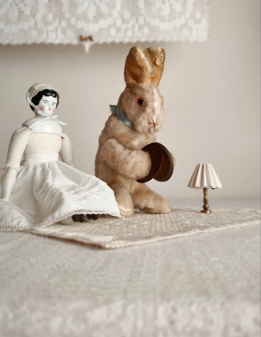 【キラキラさま】vintage ❀ ゼンマイ仕掛けの シンバル うさちゃん