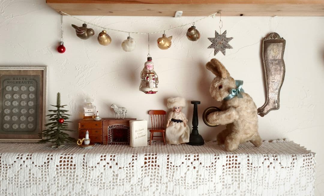 【キラキラさま】vintage ❀ ゼンマイ仕掛けの シンバル うさちゃん