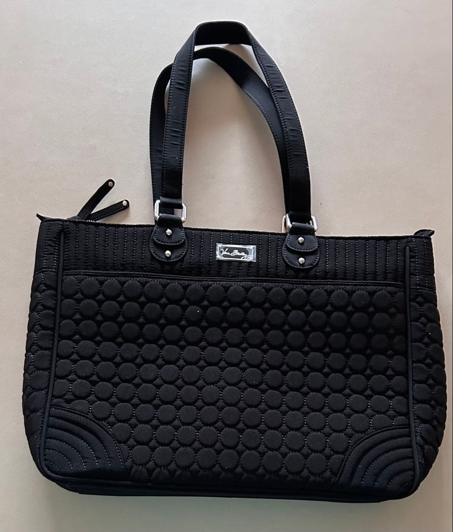 Vera Bradley ブラックキルティング トートバッグ