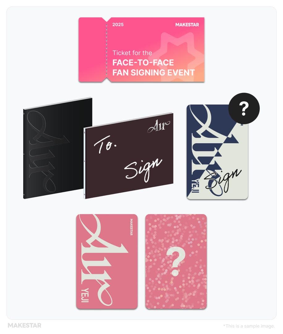 ITZY Air MAKESTAR 直筆サイン トレカ イェジ