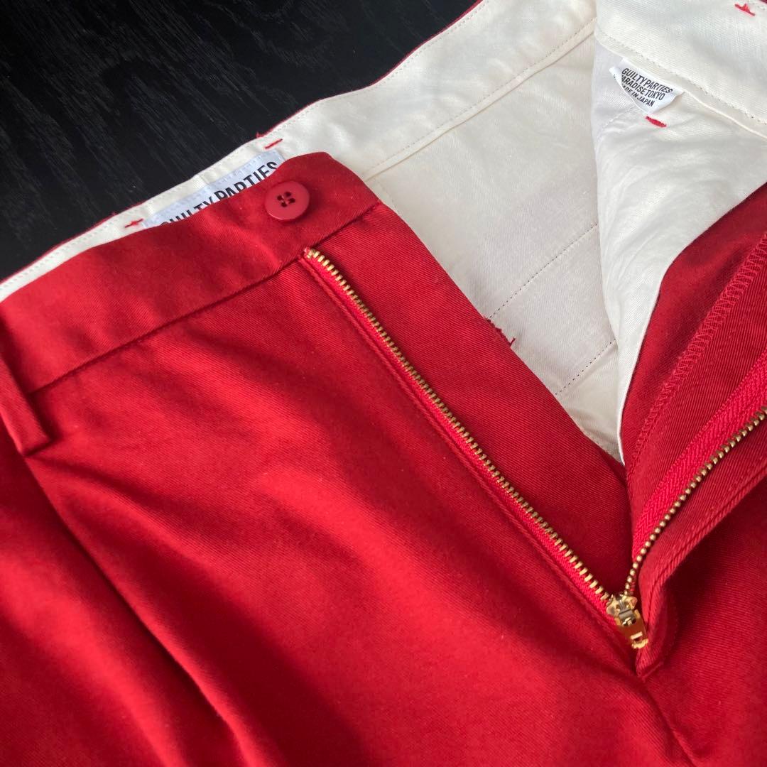 119◆WACKO MARIA DOUBLE PLEATED TROUSERS