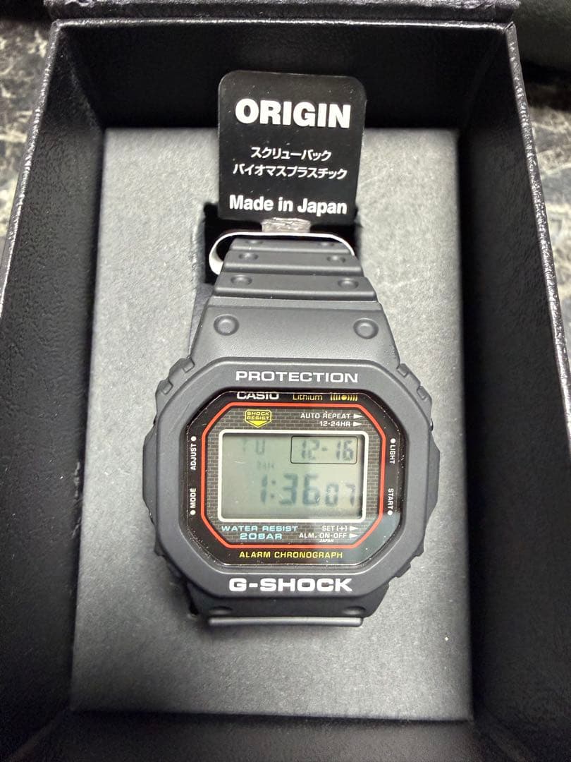 初代復刻G-SHOCK DW-5000R-1AJF 日本製