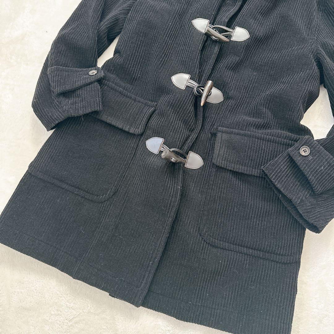 アクアスキュータム　コーデュロイ　アルパカ混　ダッフルコート　S