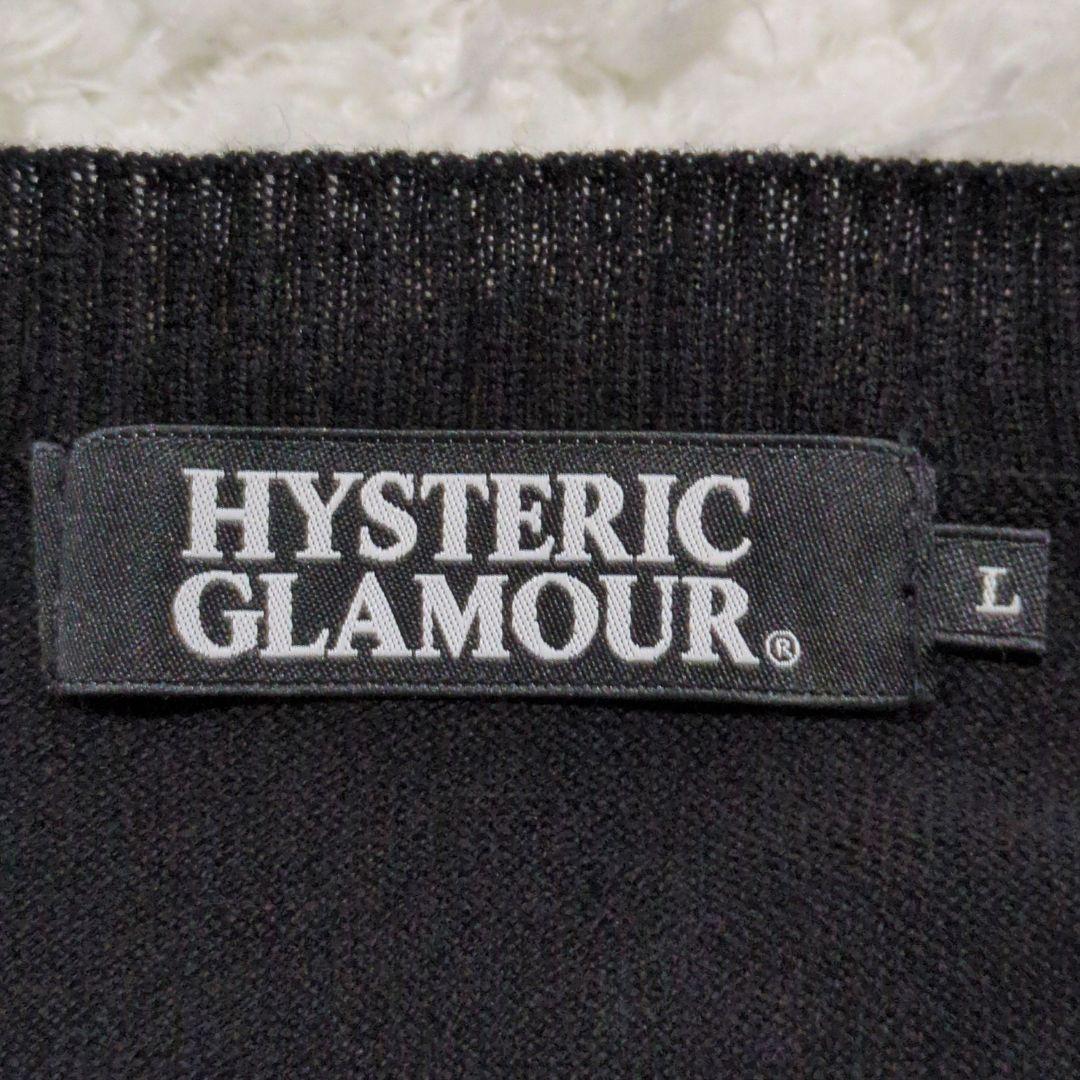HYSTERIC GLAMOUR♦ROCK ME BABY 長袖 ニット 黒 L