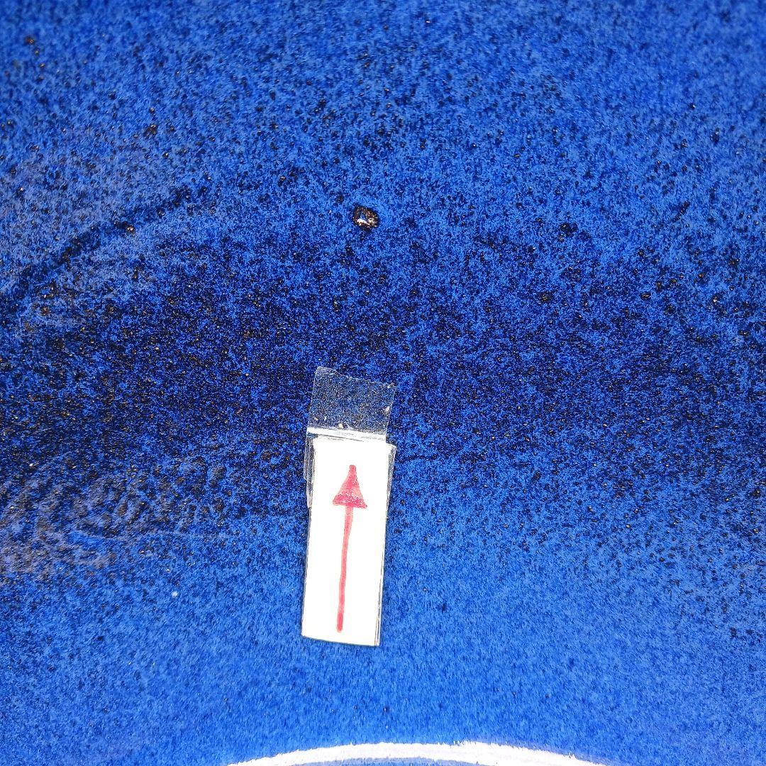 新品　∅50　特大　陶器　睡蓮鉢　手造り　メダカ鉢　難有　ラピスブルー　青LDB