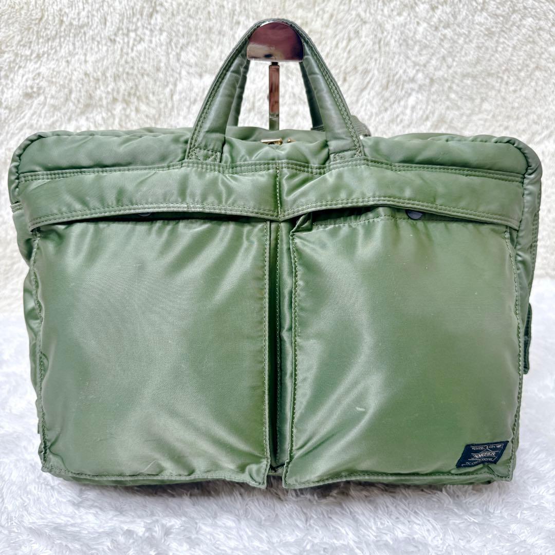 廃盤 PORTER ポーター タンカー 3way ビジネスバッグ セージグリーン