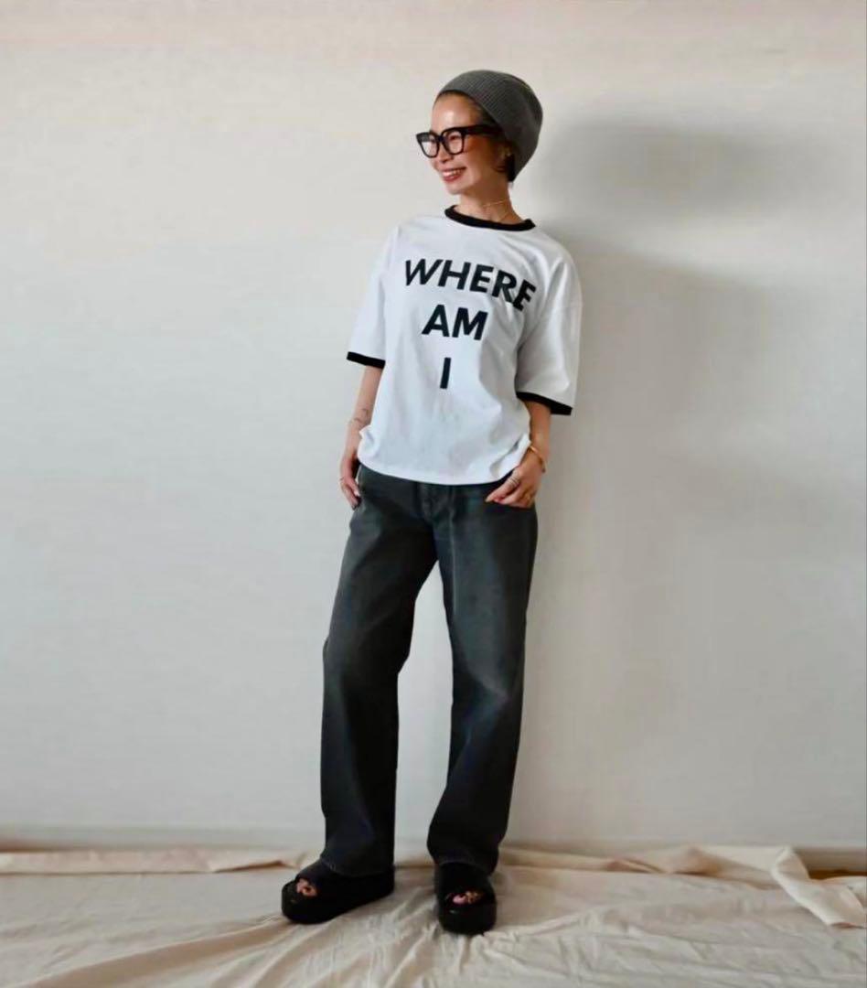 chiiiibag Ringer T-shirt♡ホワイト×ブラック　新品未開封