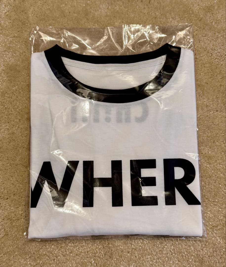 chiiiibag Ringer T-shirt♡ホワイト×ブラック　新品未開封