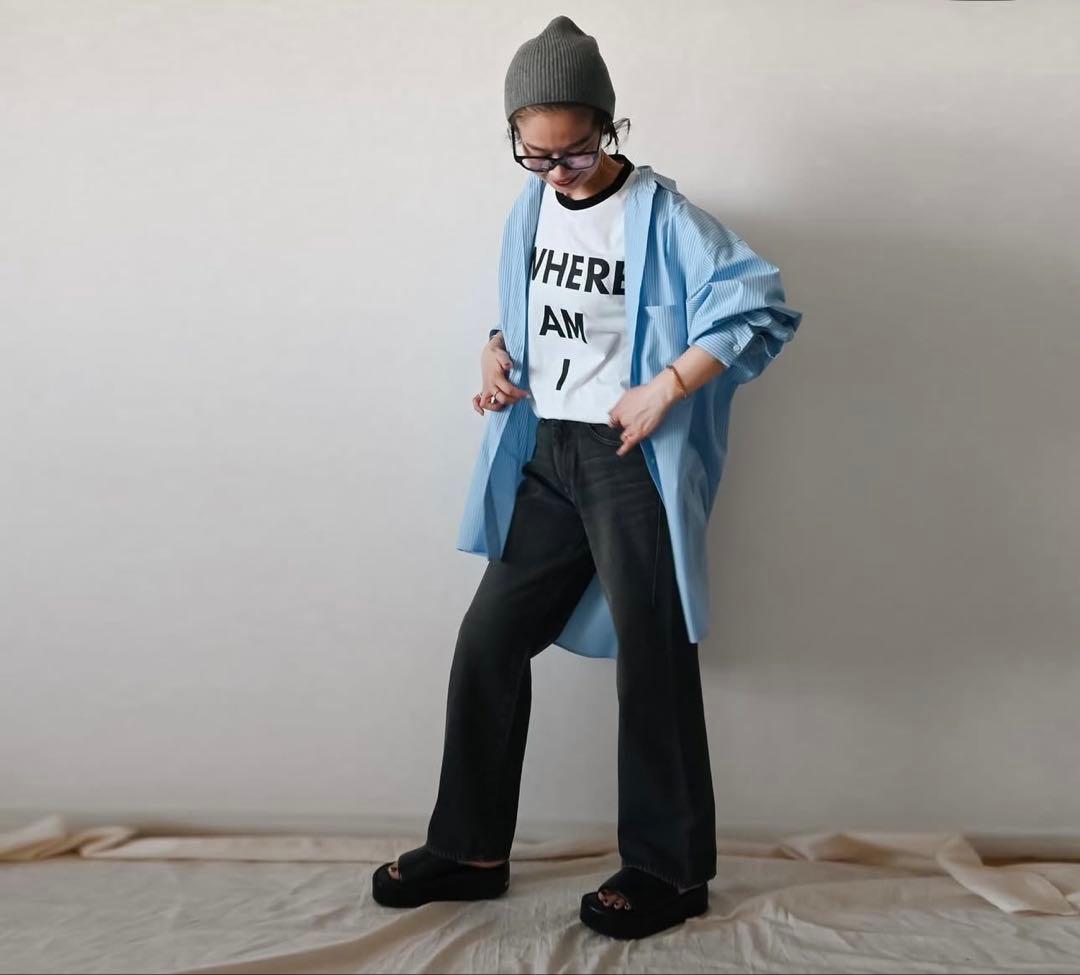 chiiiibag Ringer T-shirt♡ホワイト×ブラック　新品未開封