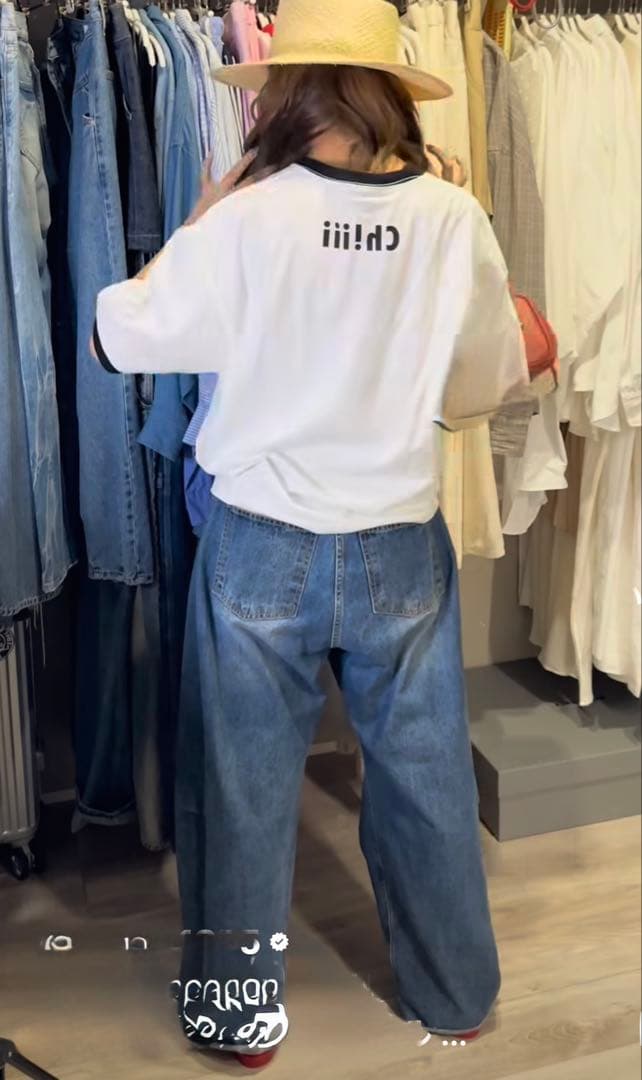 chiiiibag Ringer T-shirt♡ホワイト×ブラック　新品未開封