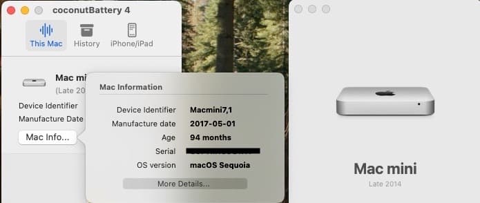 Mac mini 2014 Corei5 2.8Ghz SSD タイムマシーン用