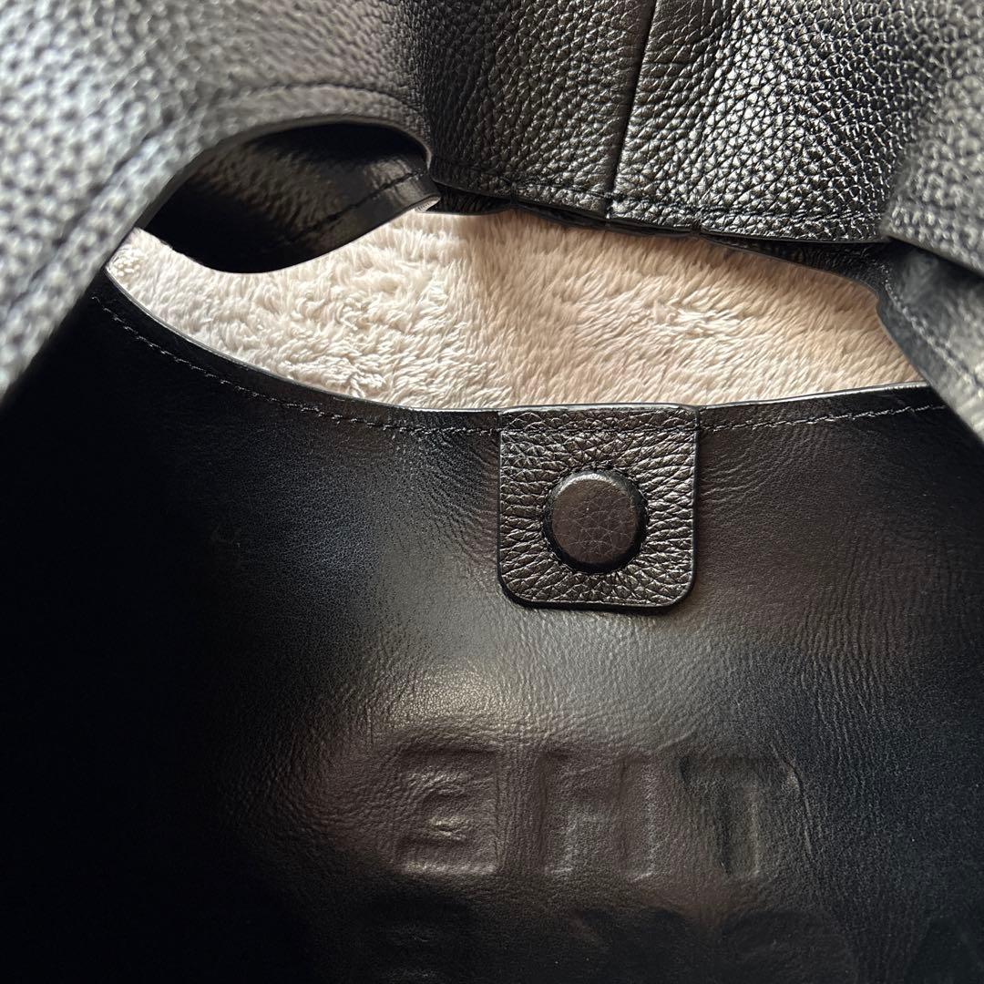 MARC JACOBS THE SACK BAG ブラック レザーサックバッグ