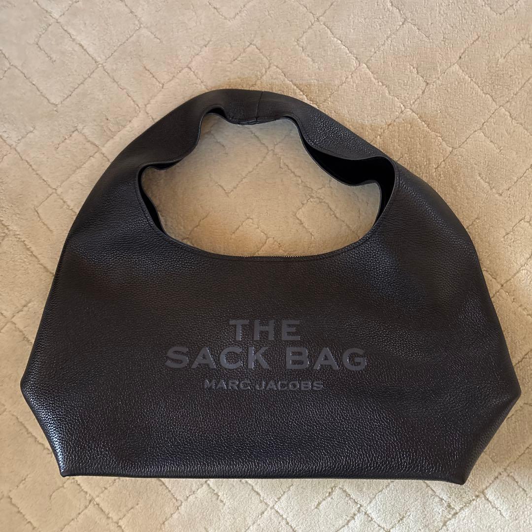 MARC JACOBS THE SACK BAG ブラック レザーサックバッグ