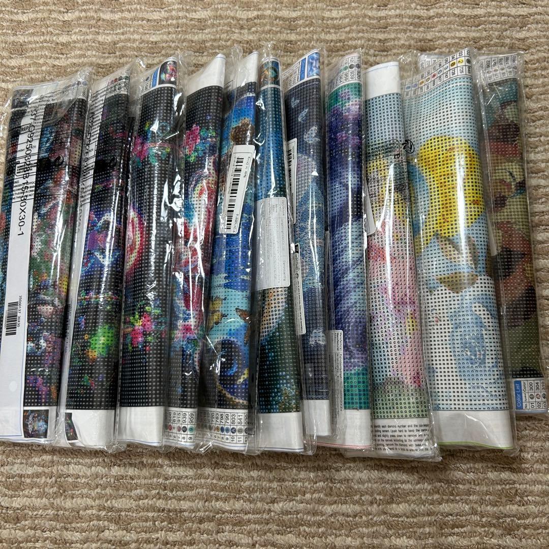 ダイヤモンドアートキット　まとめ売り 11点 おまけあり　ディズニー　多め