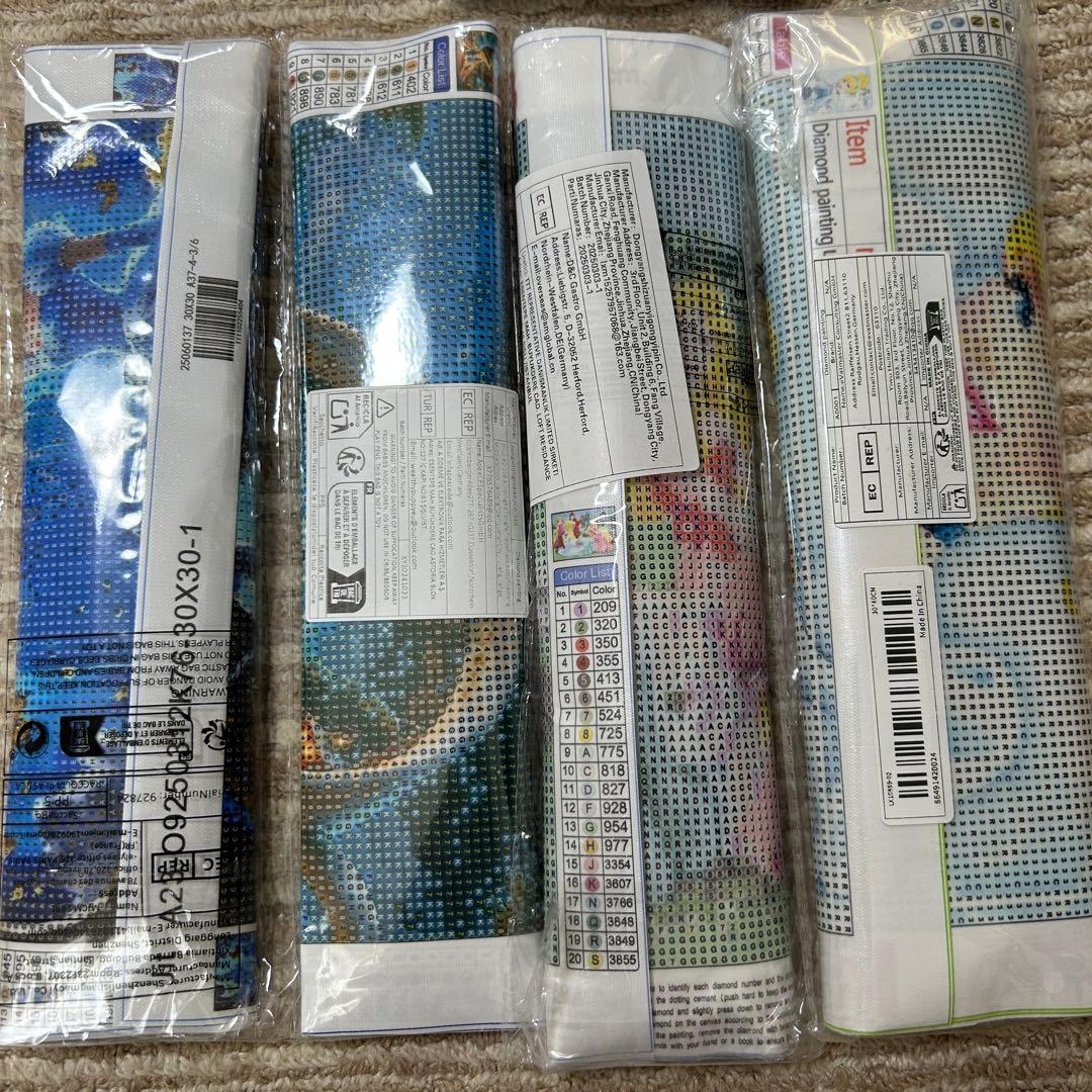 ダイヤモンドアートキット　まとめ売り 11点 おまけあり　ディズニー　多め