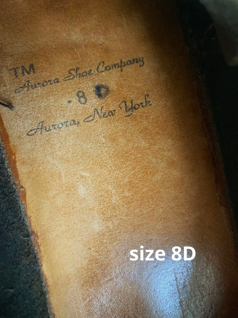 【Aurora Shoes 】ミドルイングリッシュレディース　ブラック8D