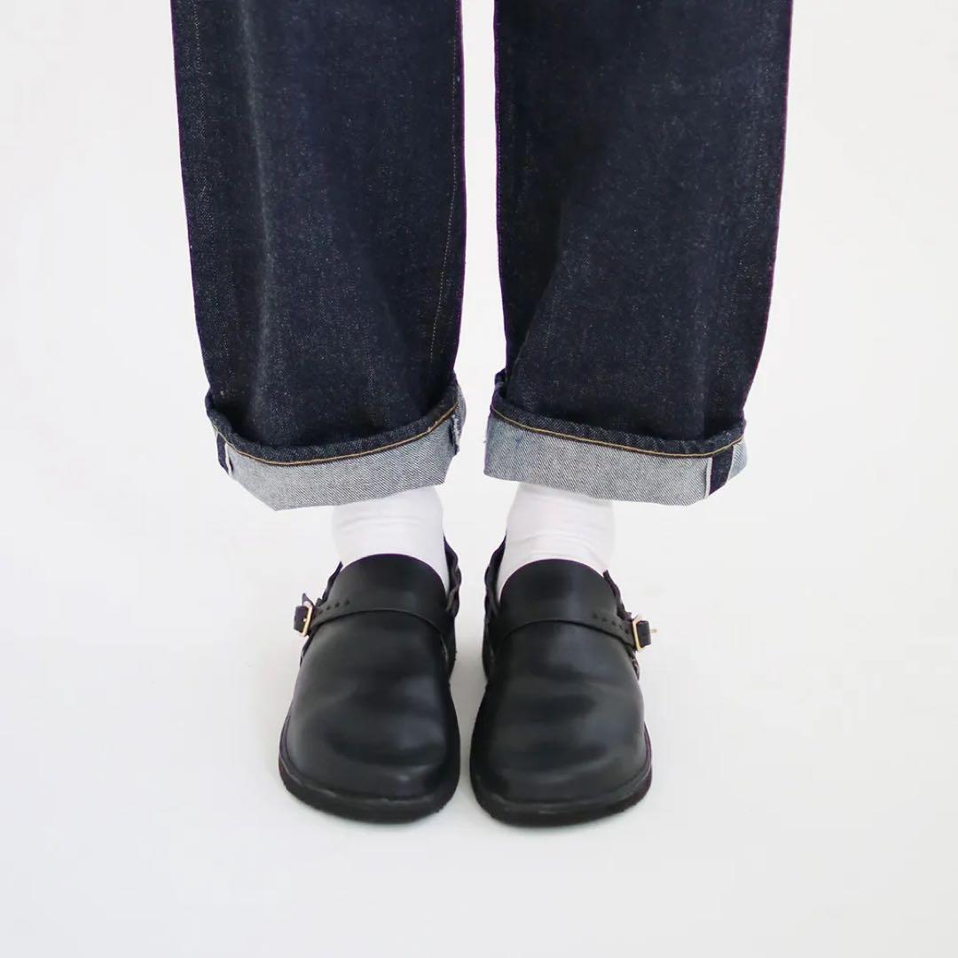 【Aurora Shoes 】ミドルイングリッシュレディース　ブラック8D